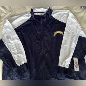 BRAND NEW NFL CHARGERS LONG SLEEVE ZIP